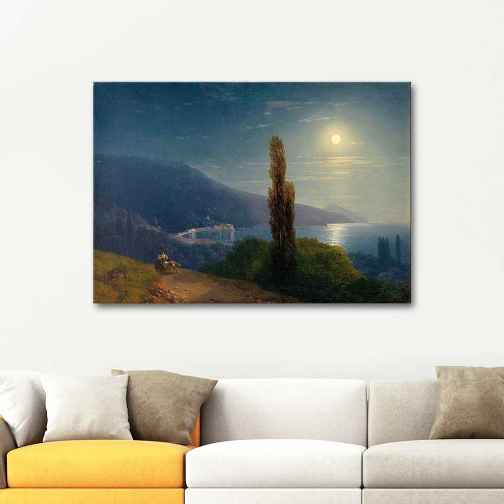Ayvazovsky Sahilde Mehtap Kanvas Tablo