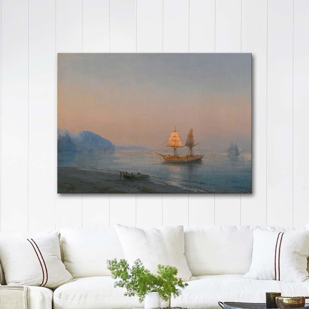 Ivan Aivazovsky Morning In Yalta Art Print