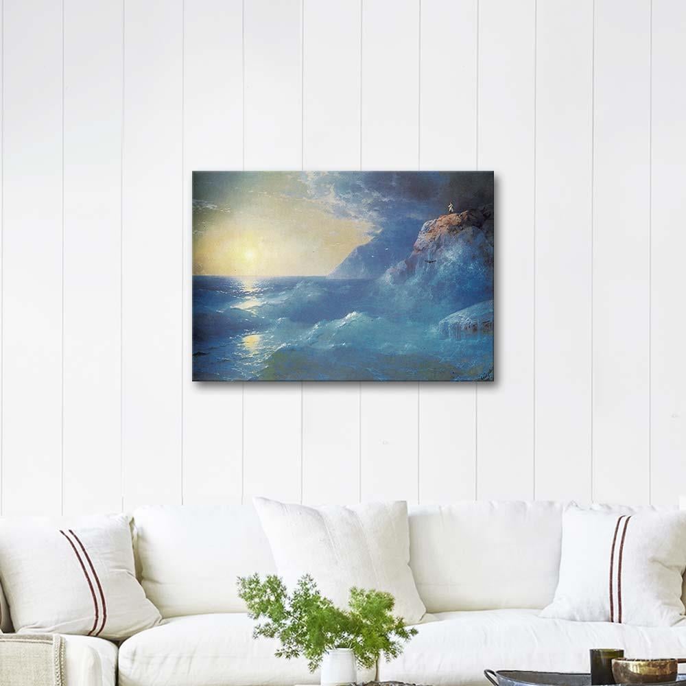 Ivan Aivazovsky Napoleon on Island of St Helen Art Print