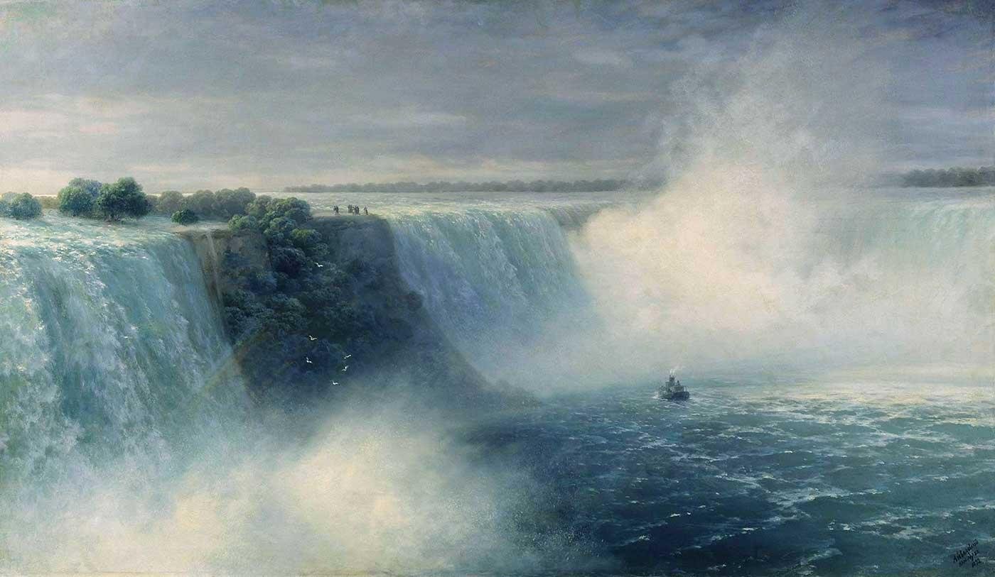 Ivan Ayvazovski Niagara Şelalesi Kanvas Tablo