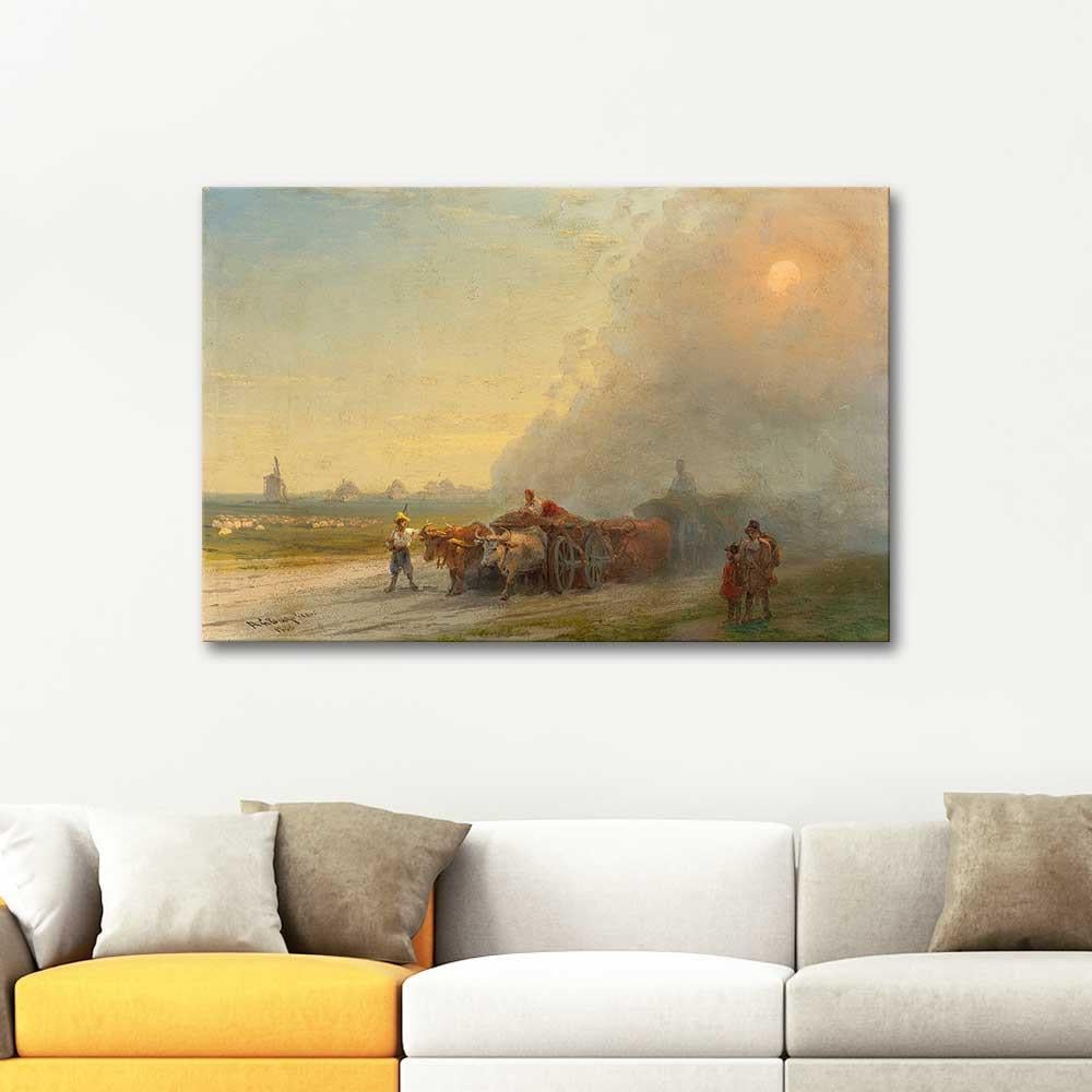 Ayvazovsky Ukrayna Steplerinde Kanvas Tablo