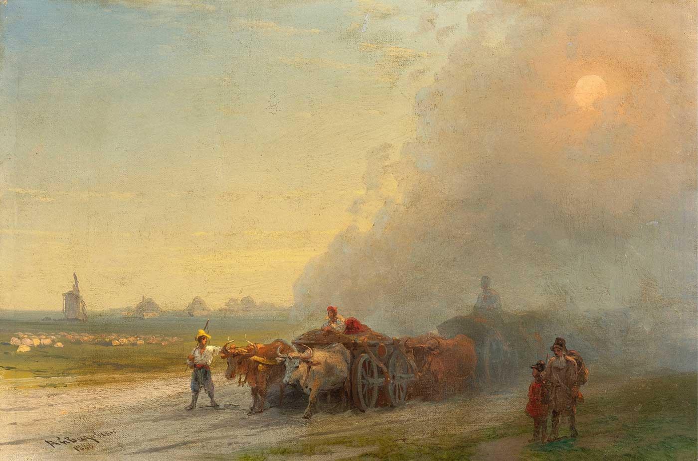 Ayvazovsky Ukrayna Steplerinde Kanvas Tablo