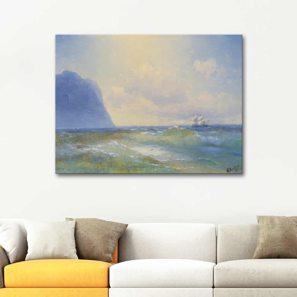 Ivan Aivazovsky Sailing Along the Shore Art Print