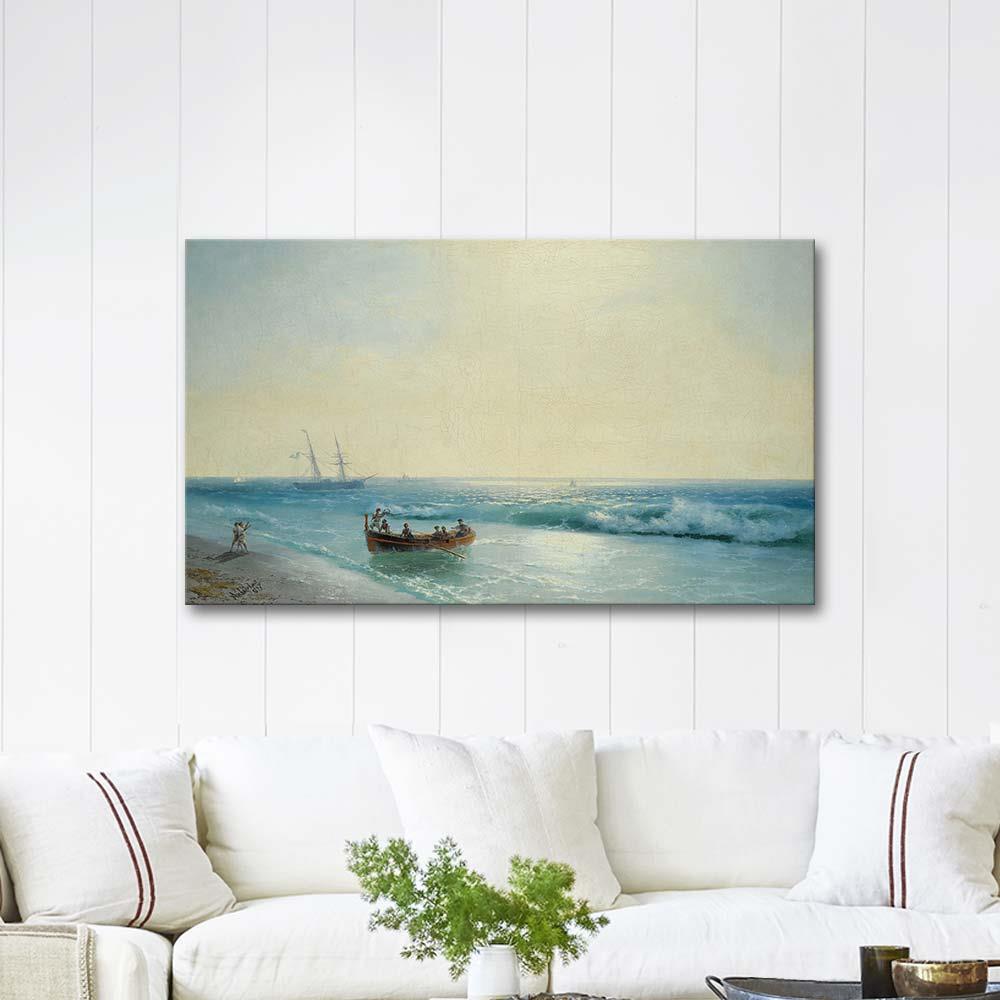 Ivan Aivazovsky Sailors Coming Ashore Art Print