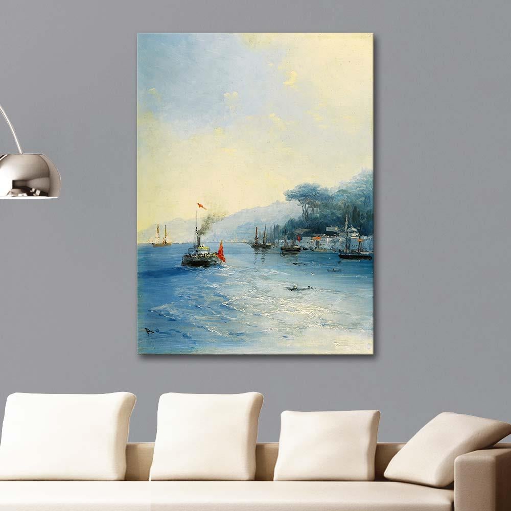 Ivan Aivazovsky Shipping On The Bosphorus, Constantinople Art Print