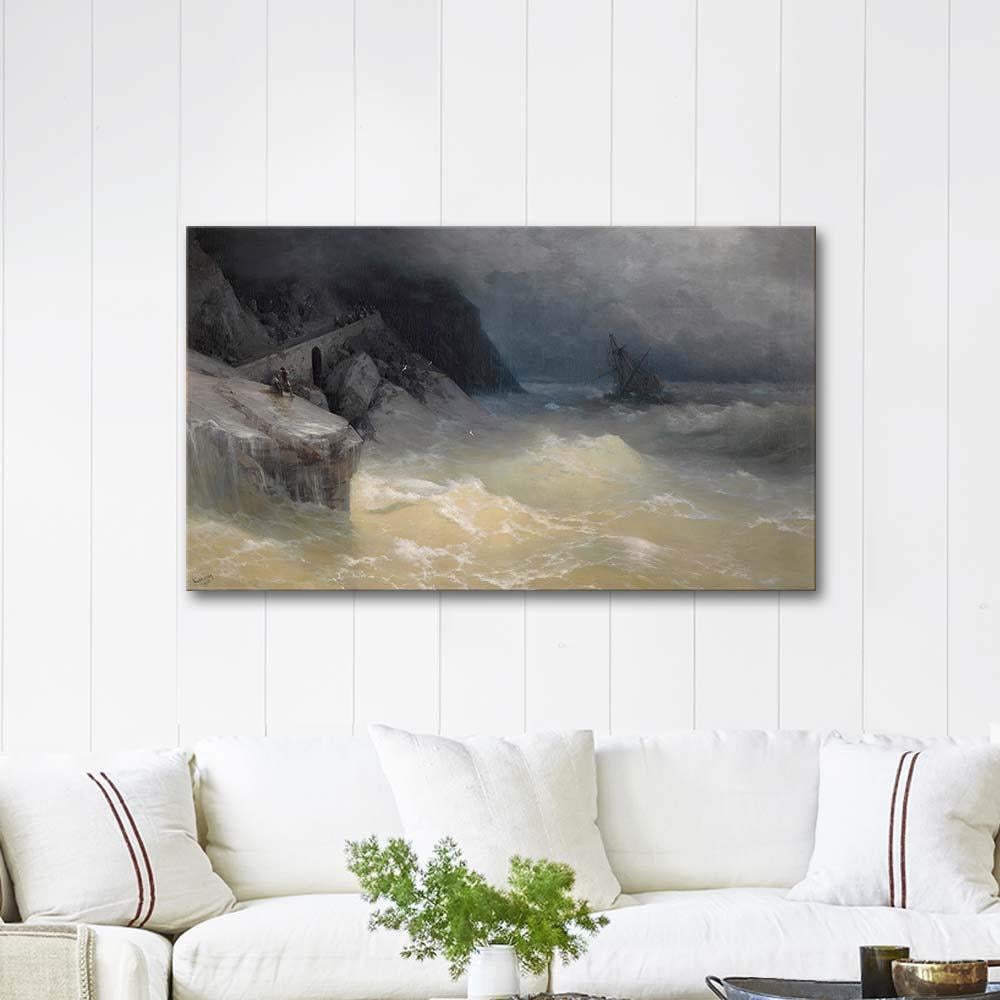 Ivan Aivazovsky Shipwreck off the Black Sea Coast Art Print