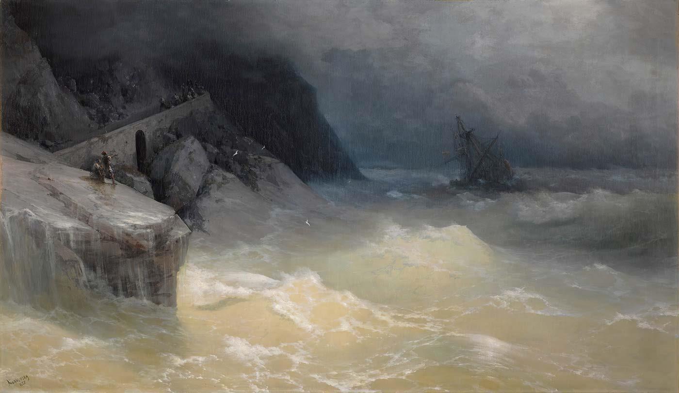Shipwreck off the Black Sea Coast by Ivan Aivazovsky