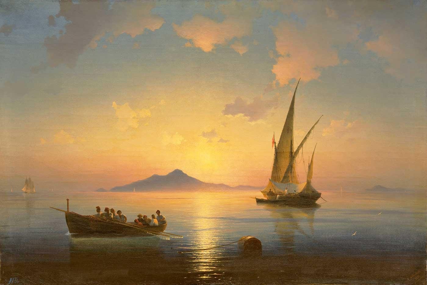 Ayvazovsky Napoli Önleri Kanvas Tablo