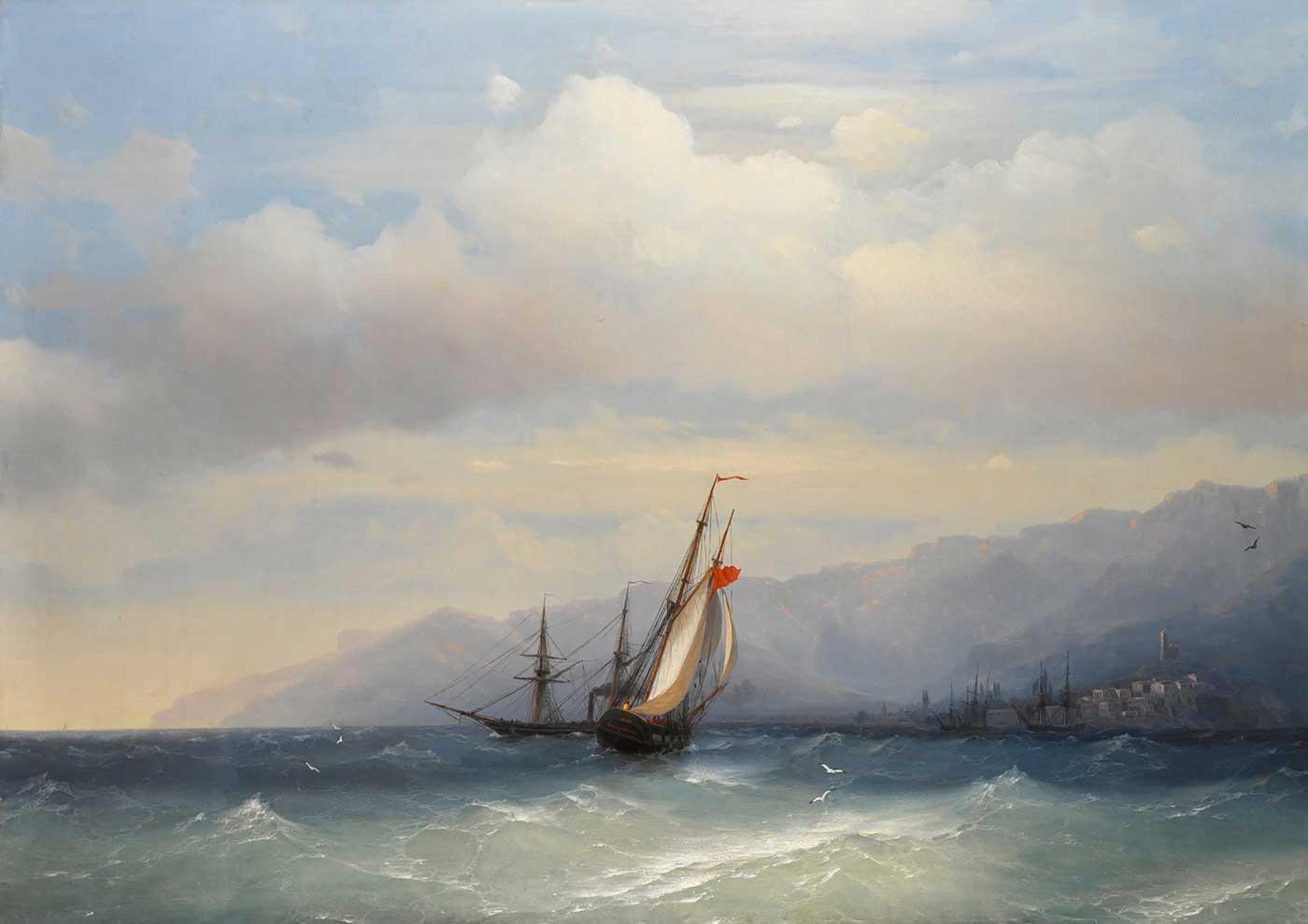 The Coast at Yalta by Ivan Aivazovsky