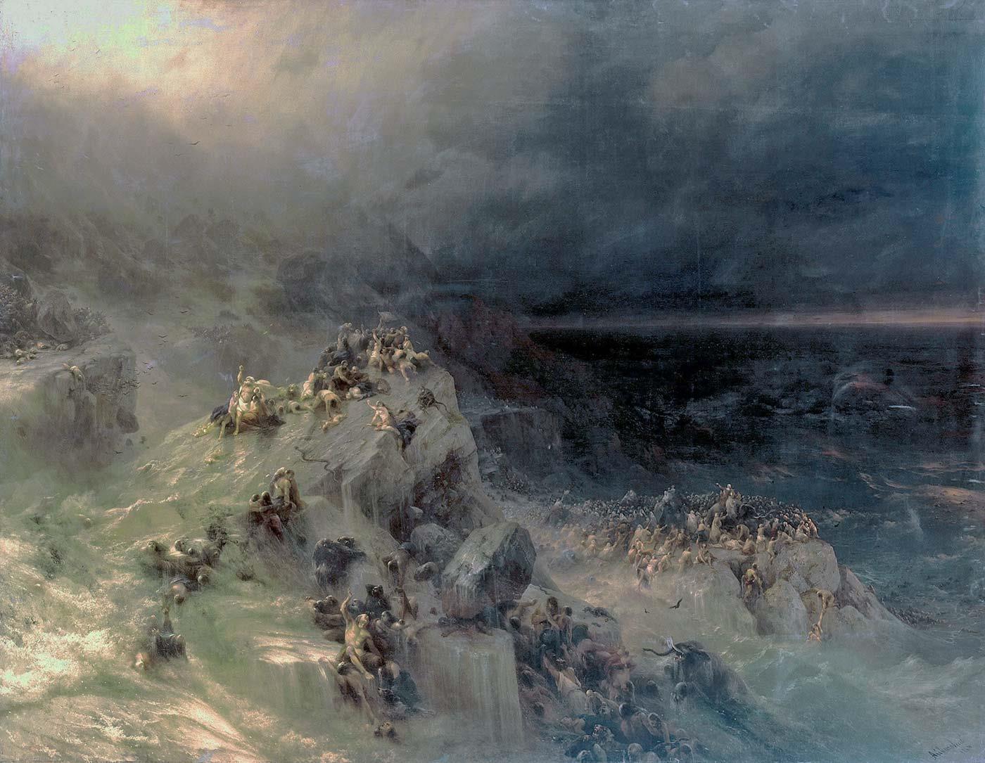 Ivan Ayvazovski Nuh Tufanı Kanvas Tablo