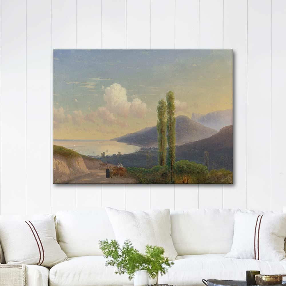 Ivan Aivazovsky Gurzuf Yolu Kırım Kanvas Tablo