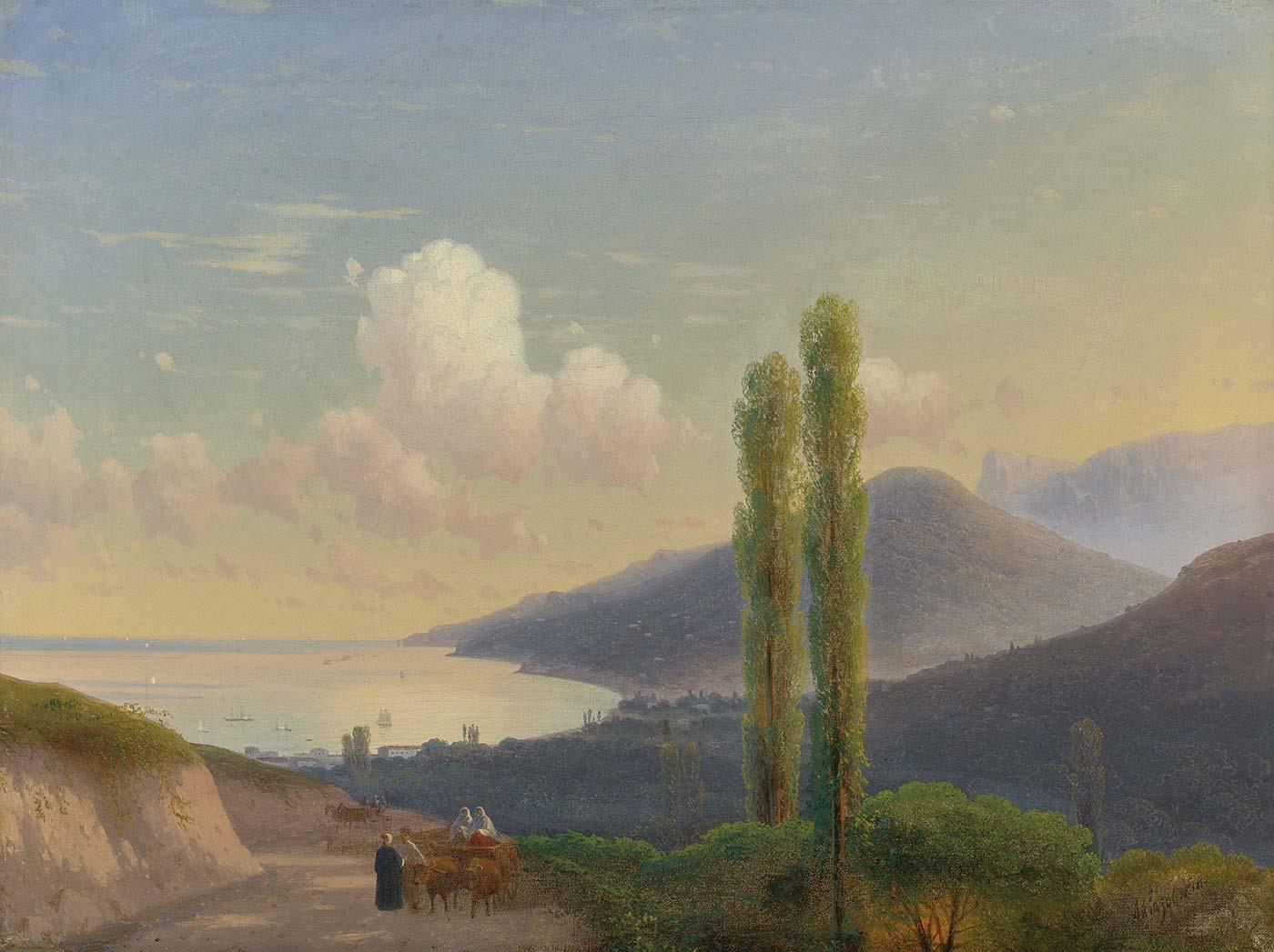 Ivan Aivazovsky Gurzuf Yolu Kırım Kanvas Tablo