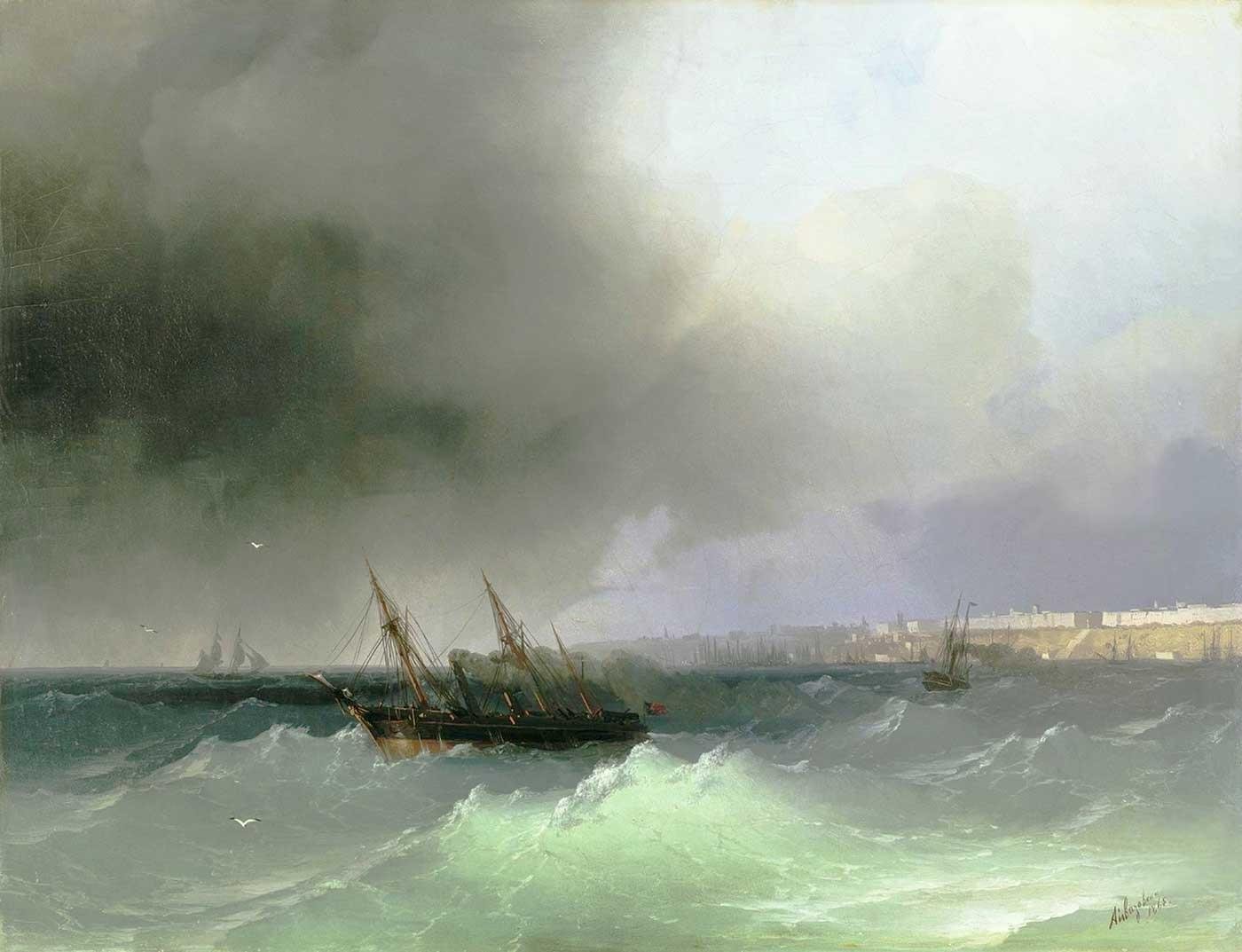 View of Odessa by Ivan Aivazovsky