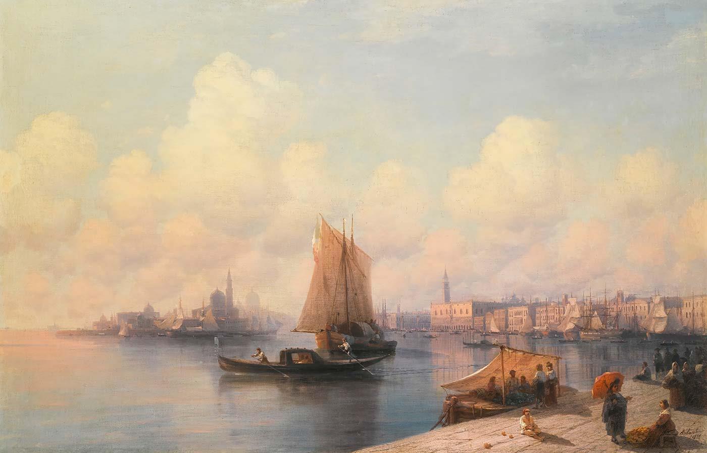 View on Lagoon of Venice by Ivan Aivazovsky