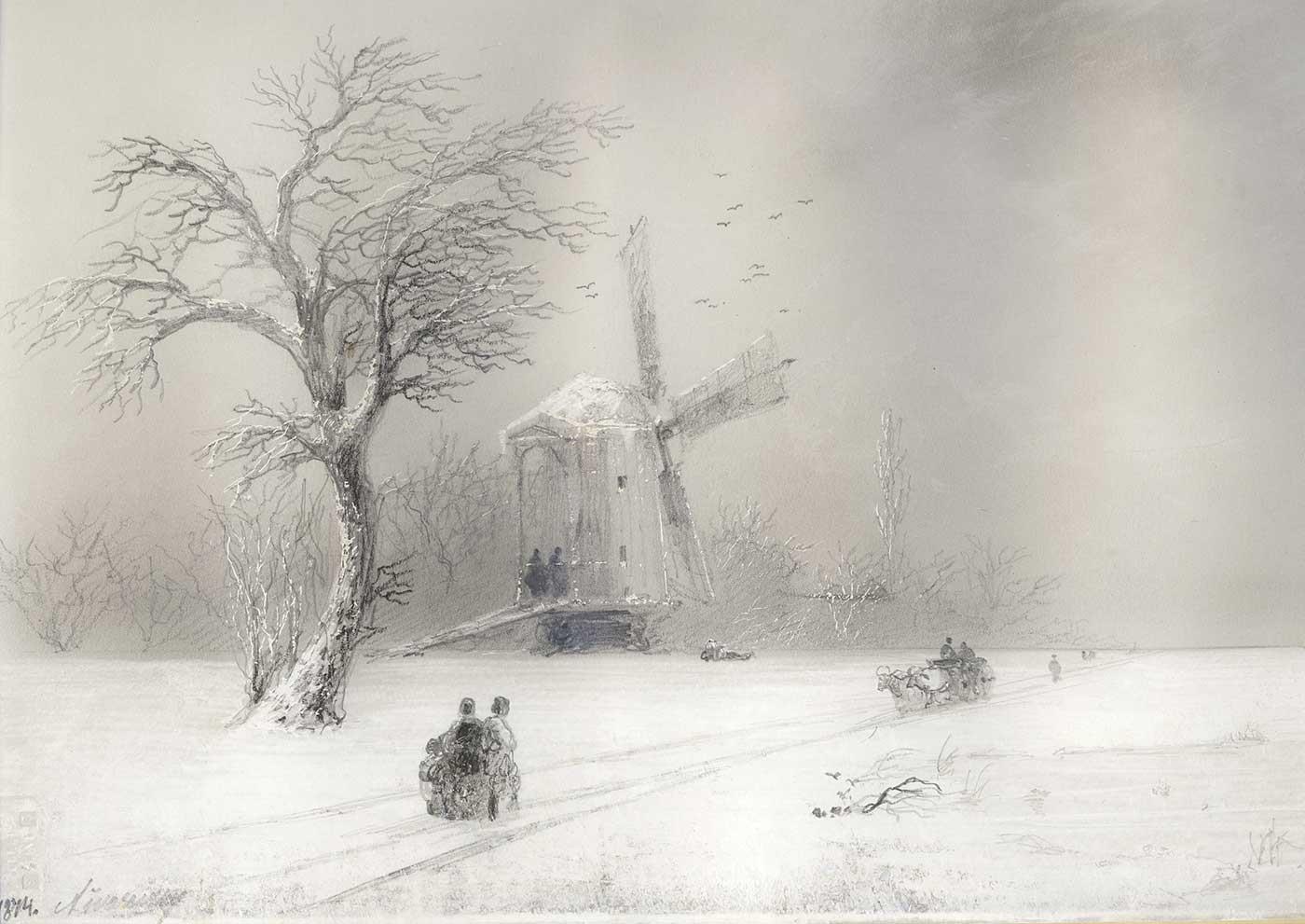Winter Landscape by Ivan Aivazovsky
