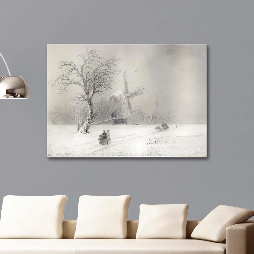 Ivan Aivazovsky Winter Landscape Art Print