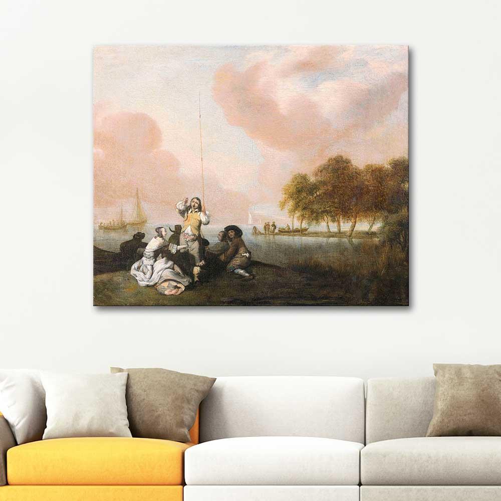 Jacob Esselens On the Beach Art Print