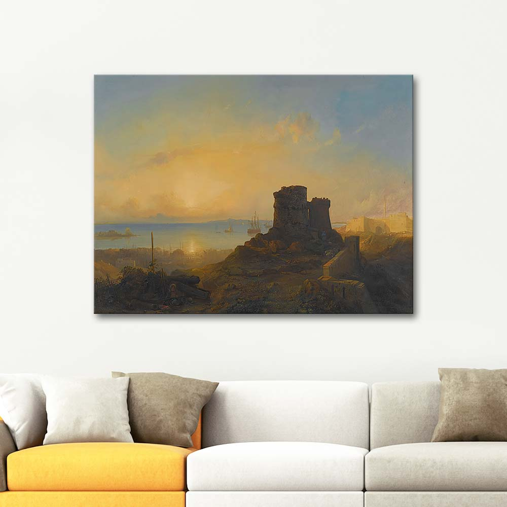 Jacob Jacobs Crusader Castle On The Ottoman Coast Art Print