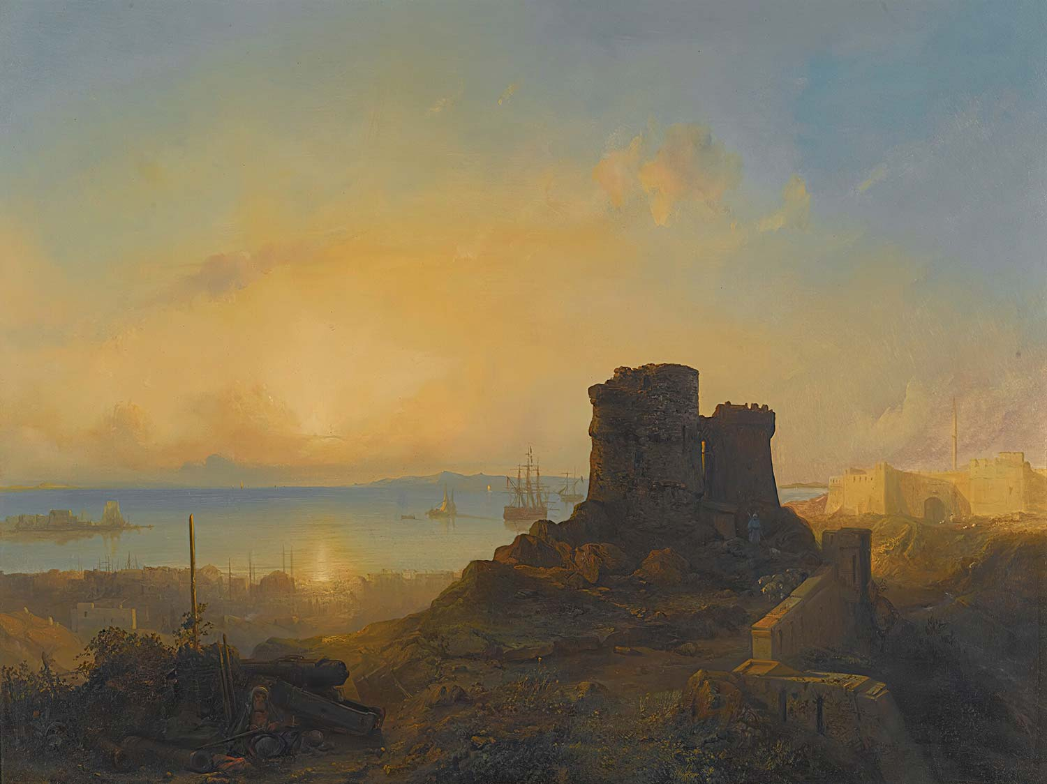 Jacob Jacobs Crusader Castle On The Ottoman Coast Art Print