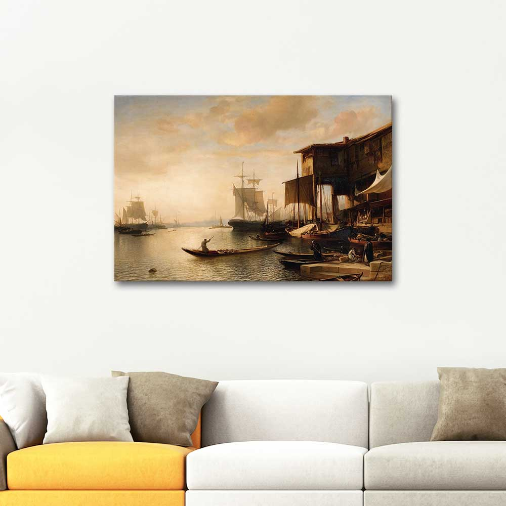 Jacob Jacobs Market Place in Constantinople Art Print