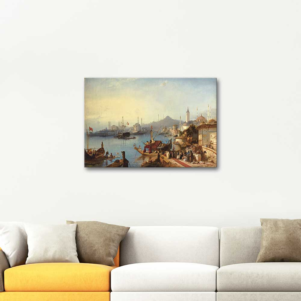 Jacob Jacobs Sultan Abdulmecit Arrives at the Nusretiye Mosque Art Print