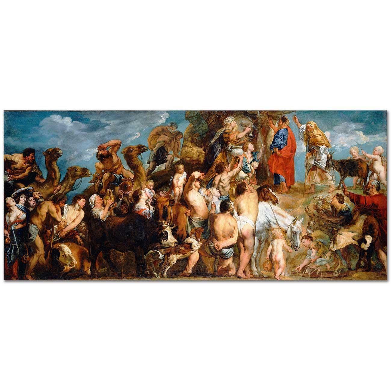 Jacob Jordaens Musa'nın Kayadan Su Çıkarışı Kanvas Tablo