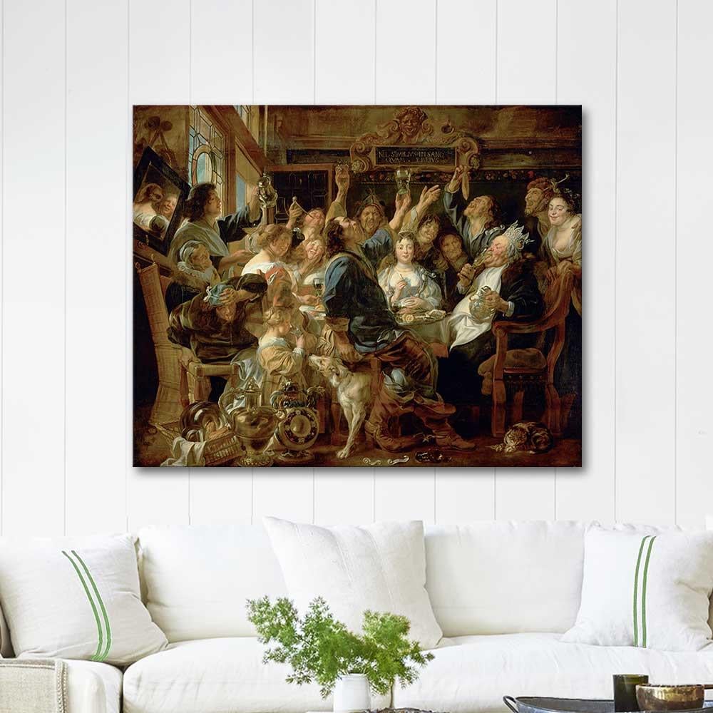 Jacob Jordaens The Feast Of The Bean King Art Print