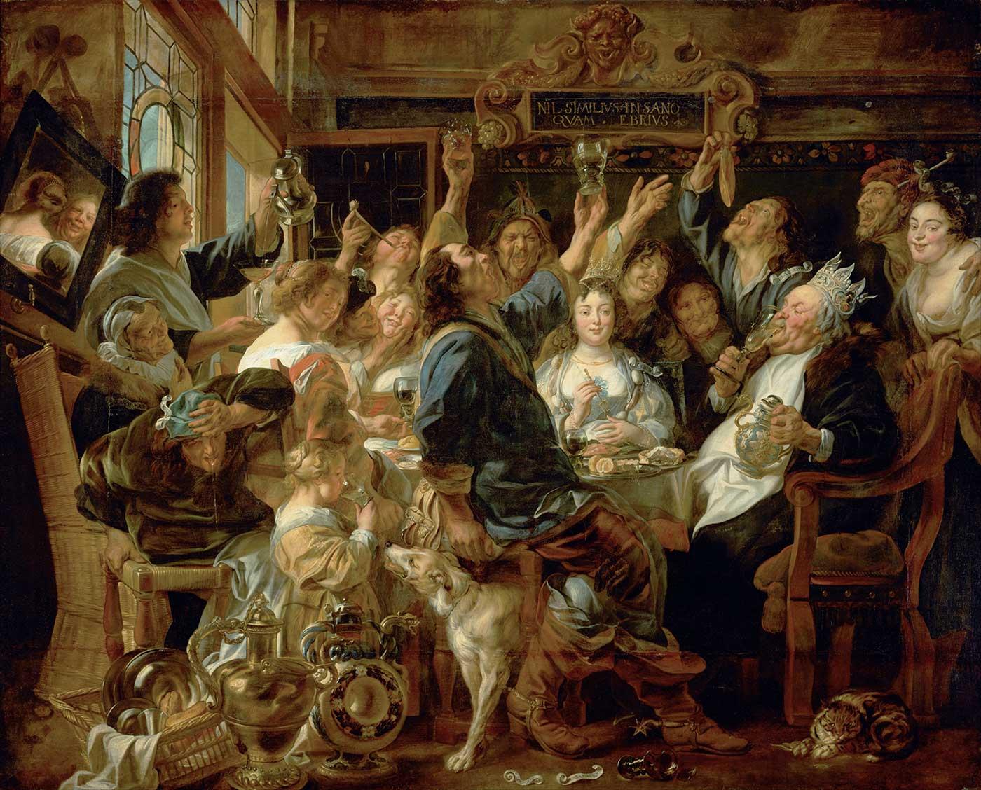 The Feast Of The Bean King by Jacob Jordaens