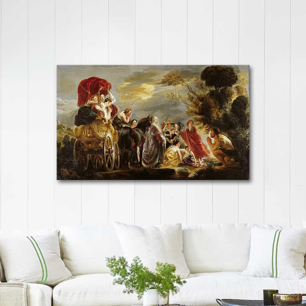 Jacob Jordaens The Meeting Of Odysseus And Nausicaa Art Print