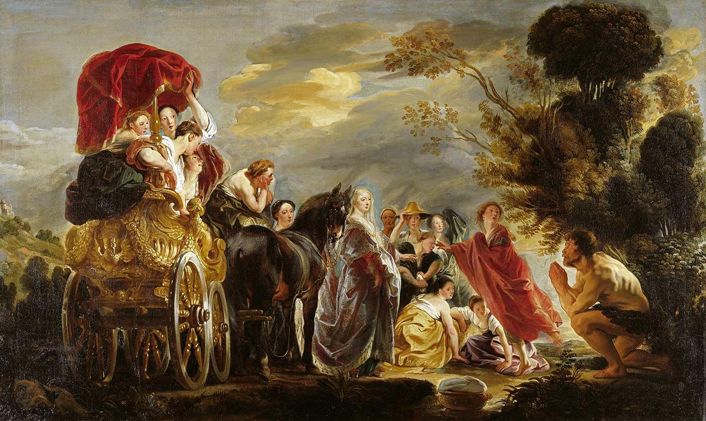 The Meeting Of Odysseus And Nausicaa by Jacob Jordaens