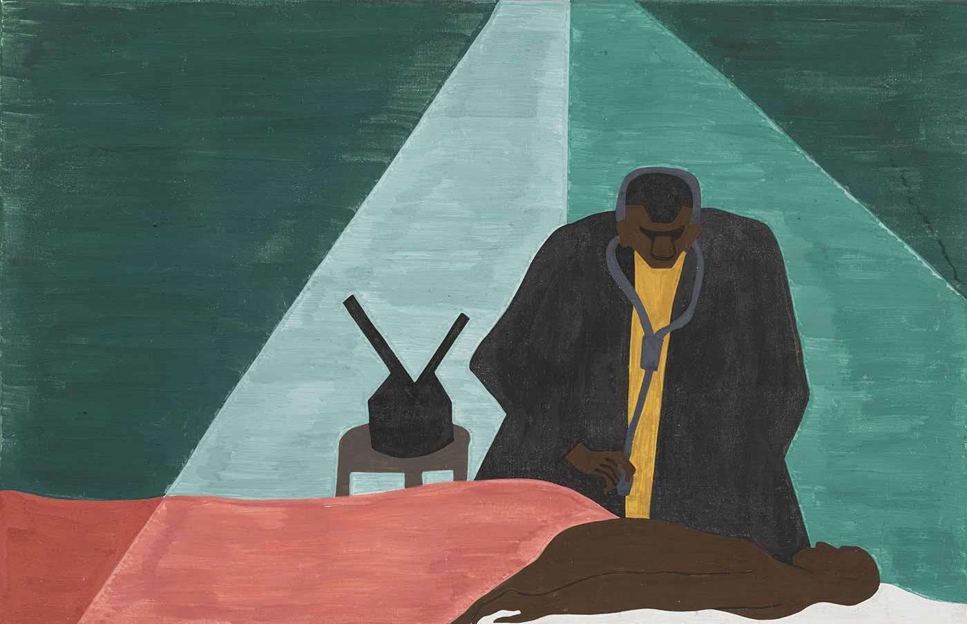 Jacob Lawrence Yaşam Savaşı Kanvas Tablo