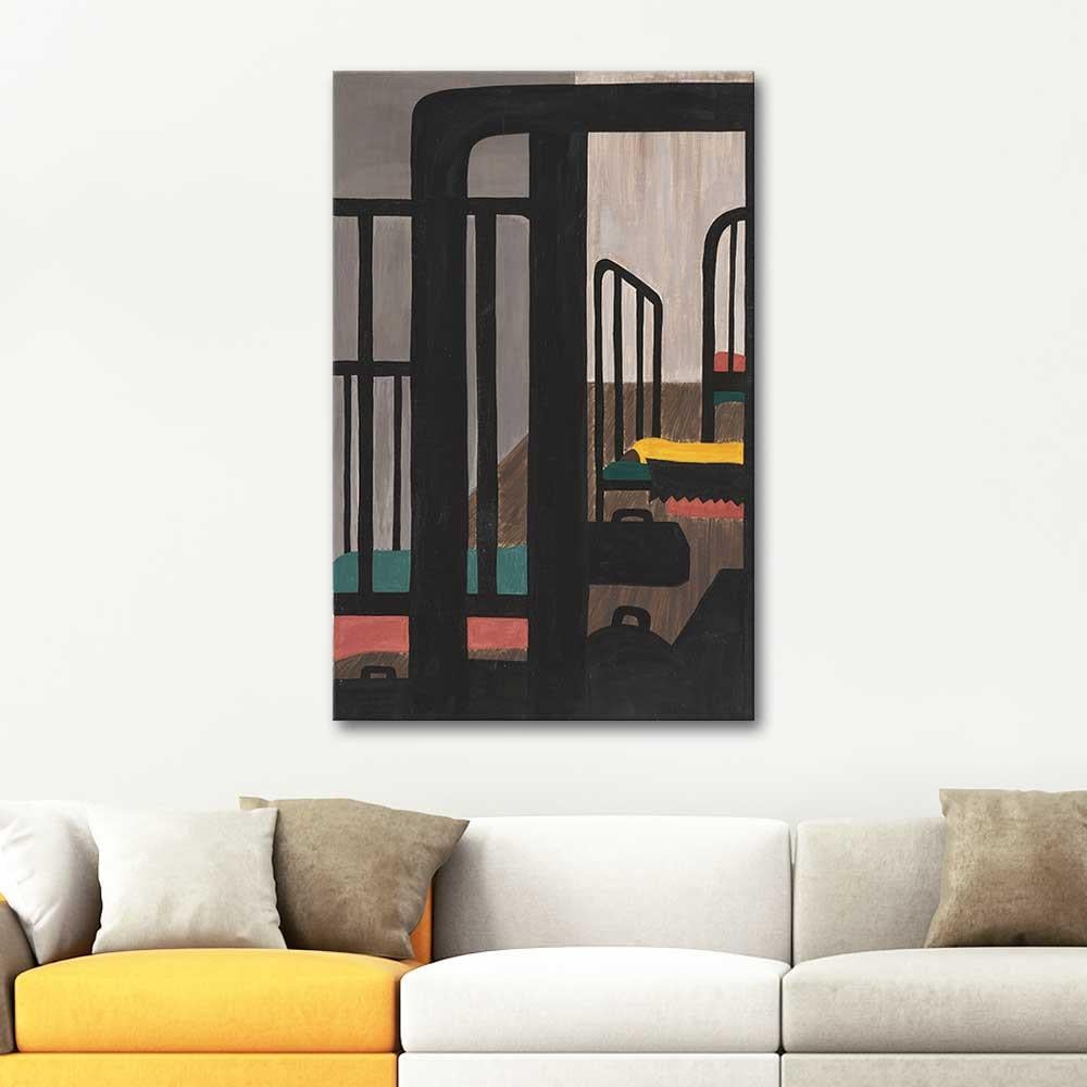 Jacob Lawrence Zencilerin Konut Sorunu Kanvas Tablo