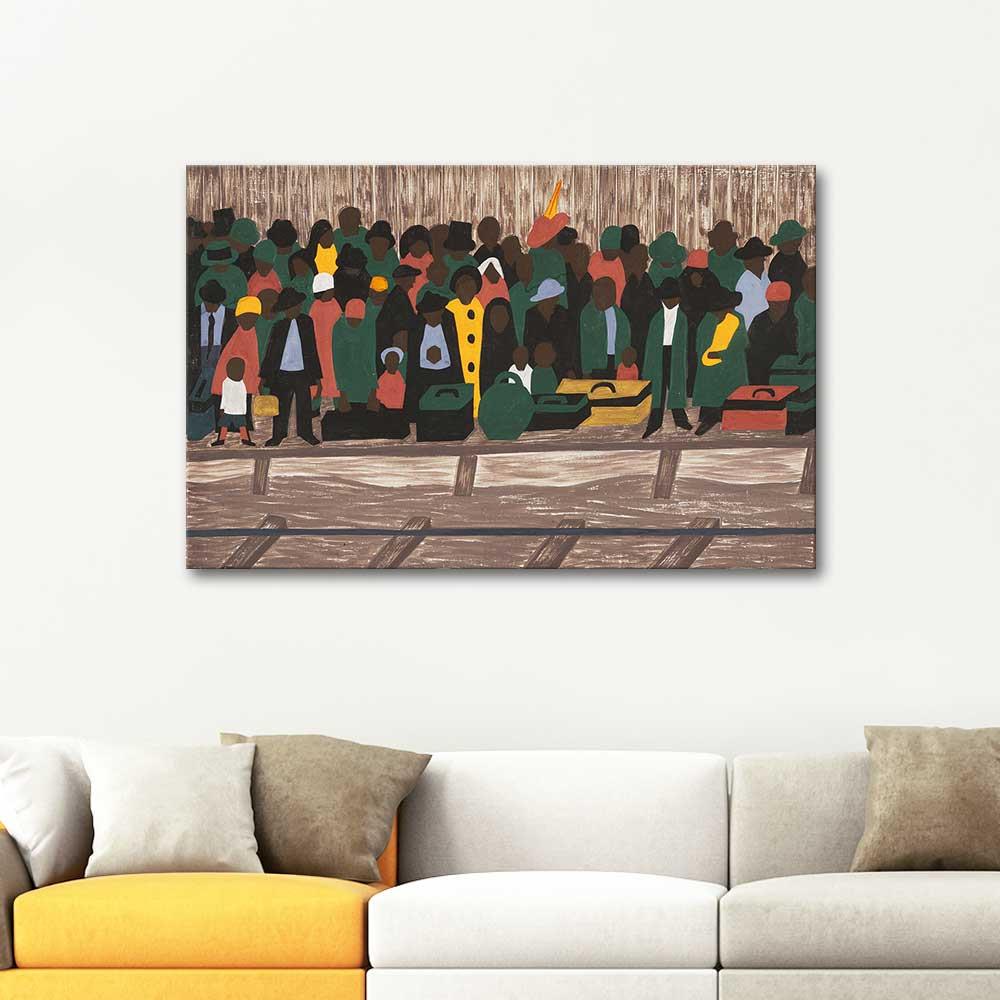 Jacob Lawrence Göçmenler Kanvas Tablo