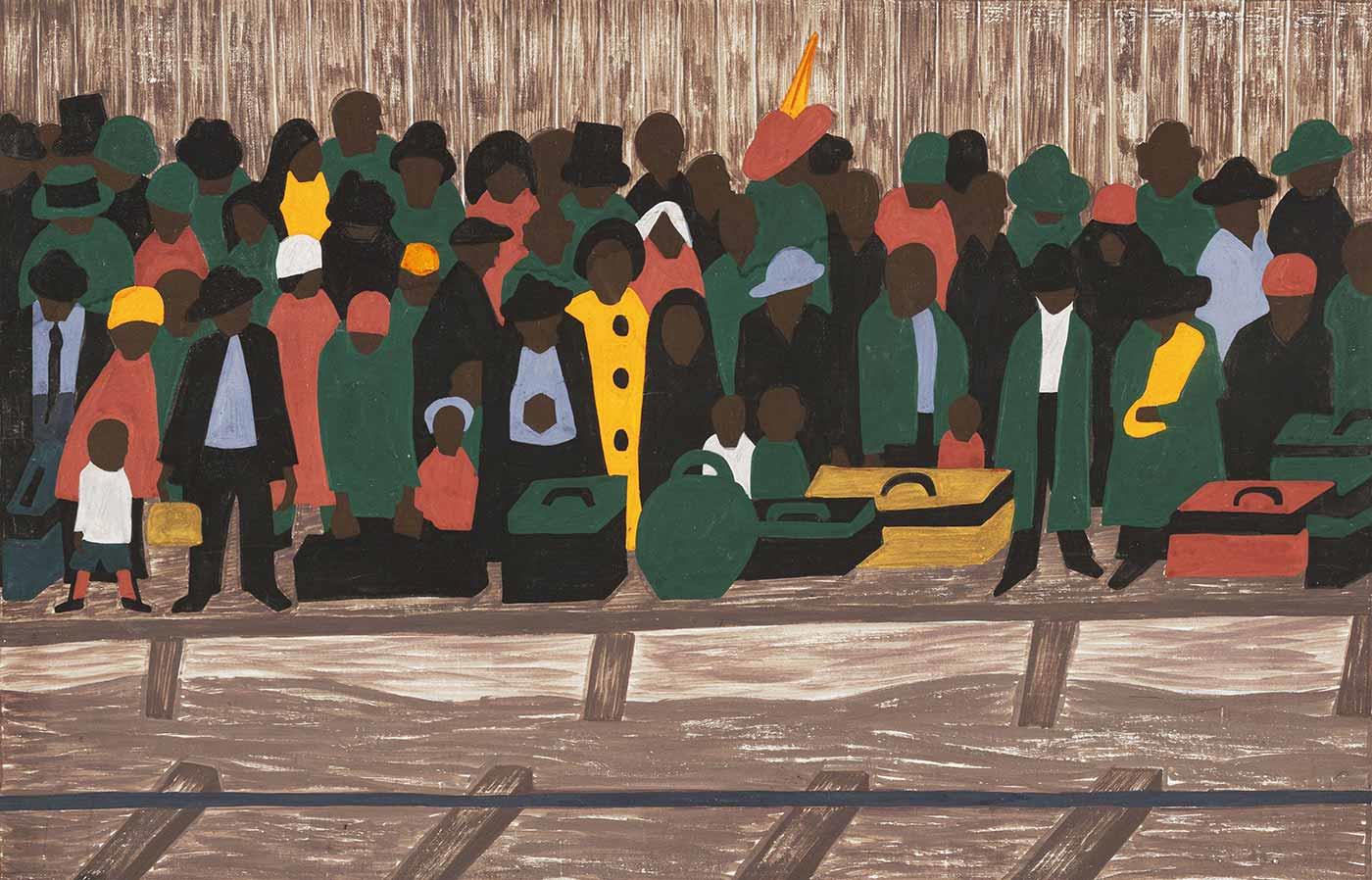 Jacob Lawrence Göçmenler Kanvas Tablo