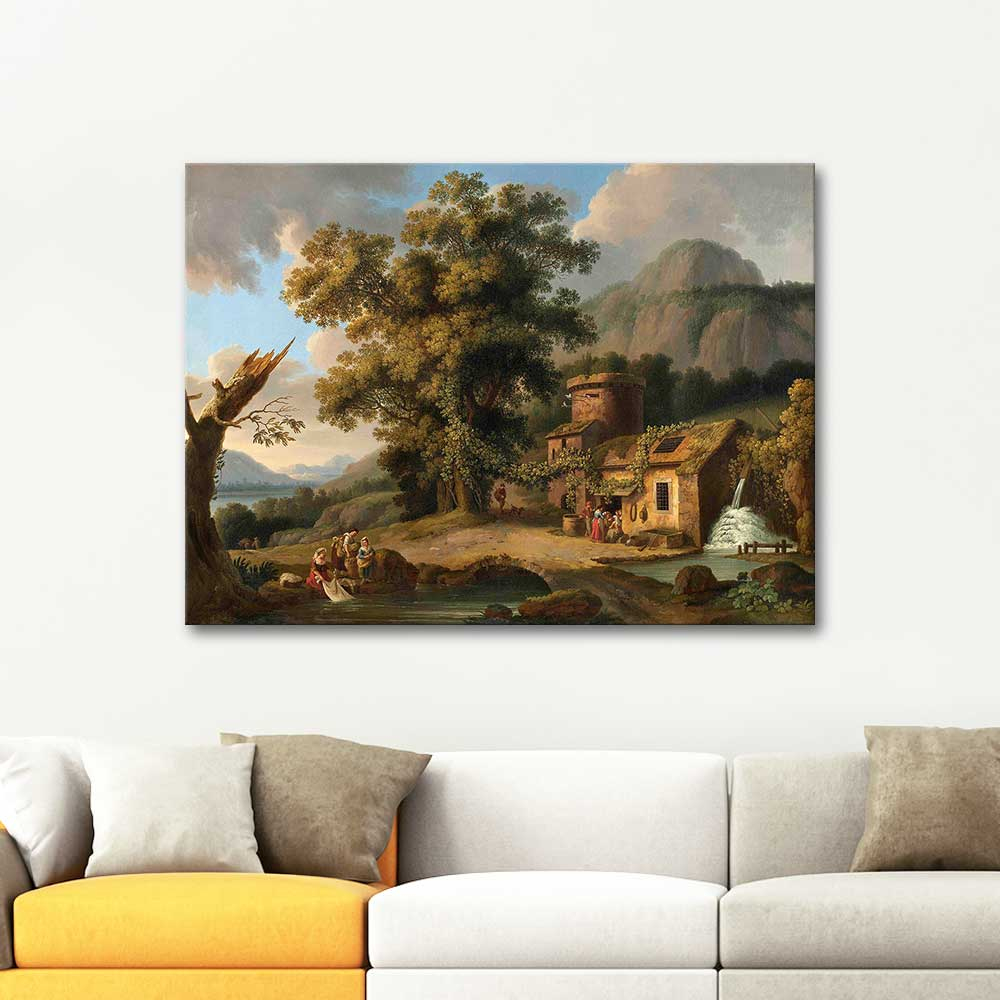 Jacob Philipp Hackert View of the Copper Mill in Vietri Art Print