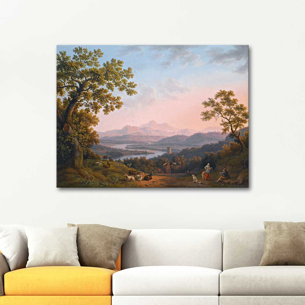 Jacob Philipp Hackert View of the Tiber Valley with the Sabine Mountains Art Print