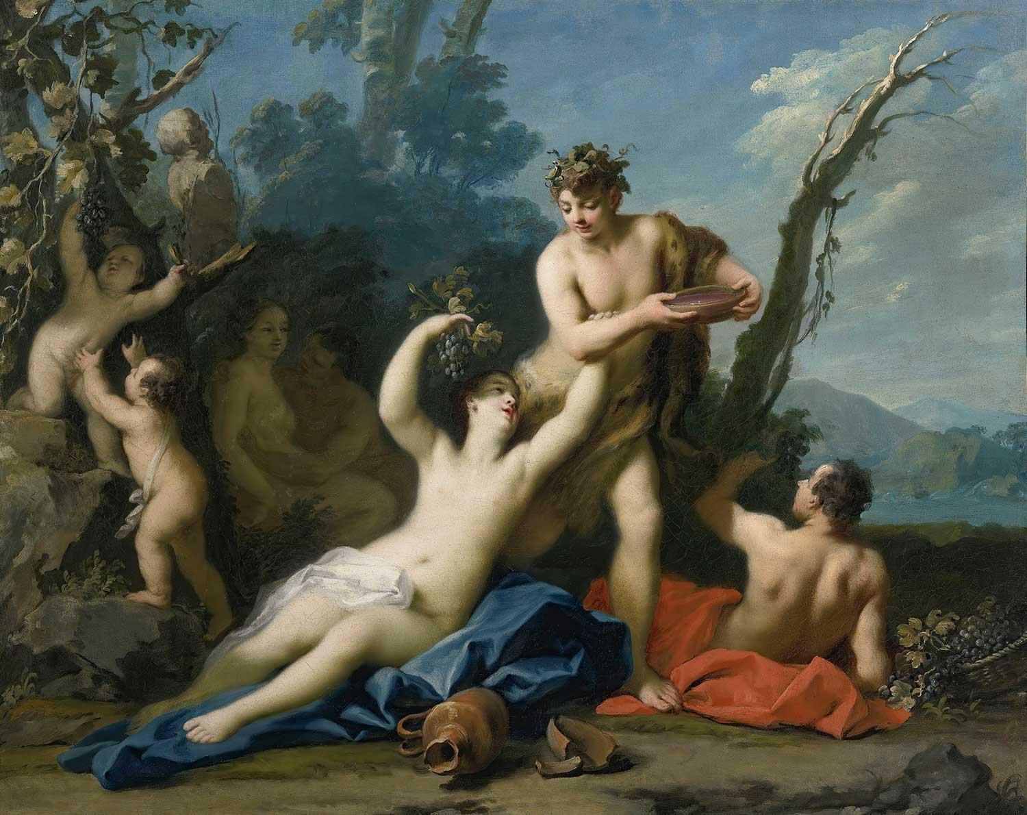 Jacopo Amigoni Bacchus ve Ariadne Kanvas Tablo