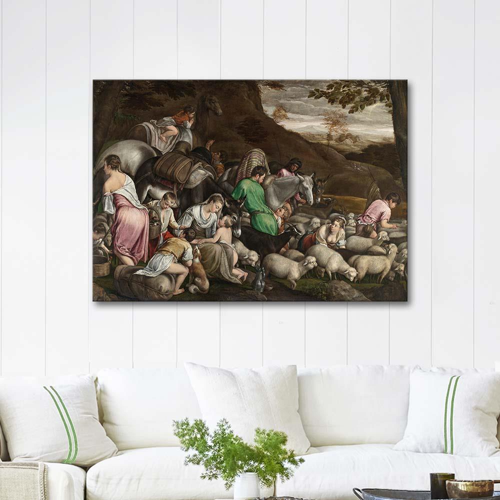 Jacopo Bassano The Journey of Jacob Art Print