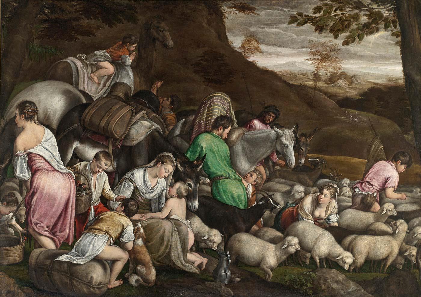 The Journey of Jacob by Jacopo Bassano