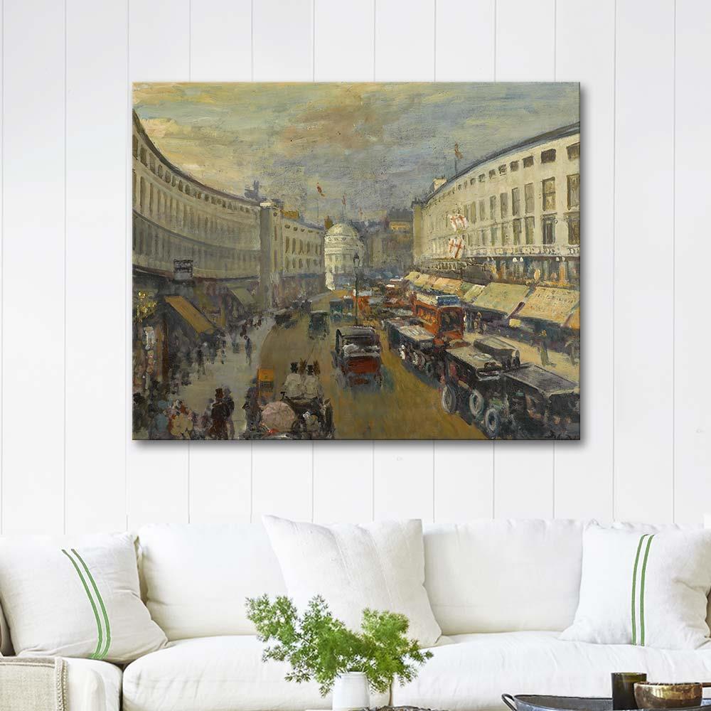 Jacques-Emile Blanche Regent Street, London Art Print