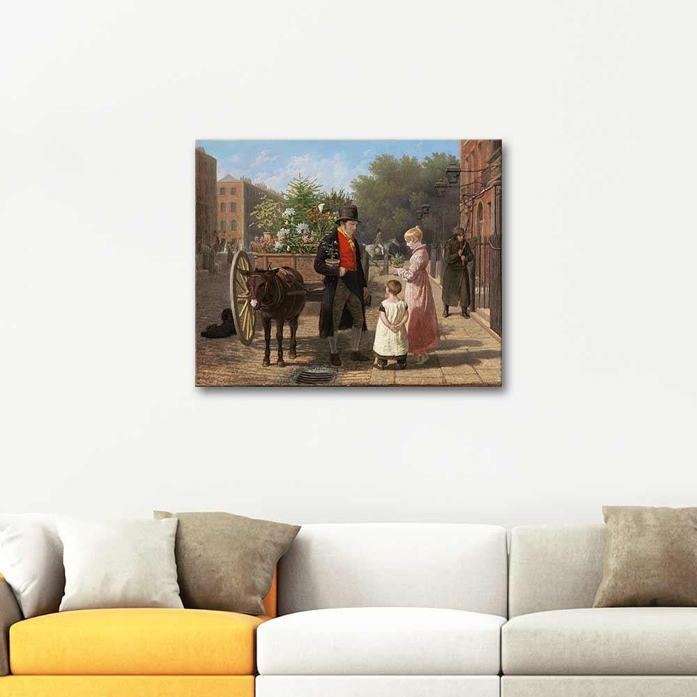 Jacques Laurent Agasse The Flower Seller Art Print