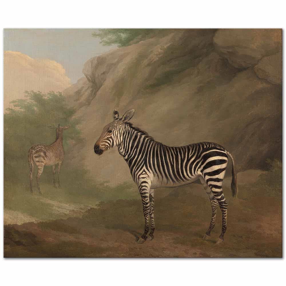 Jacques Laurent Agasse Zebra Kanvas Tablo