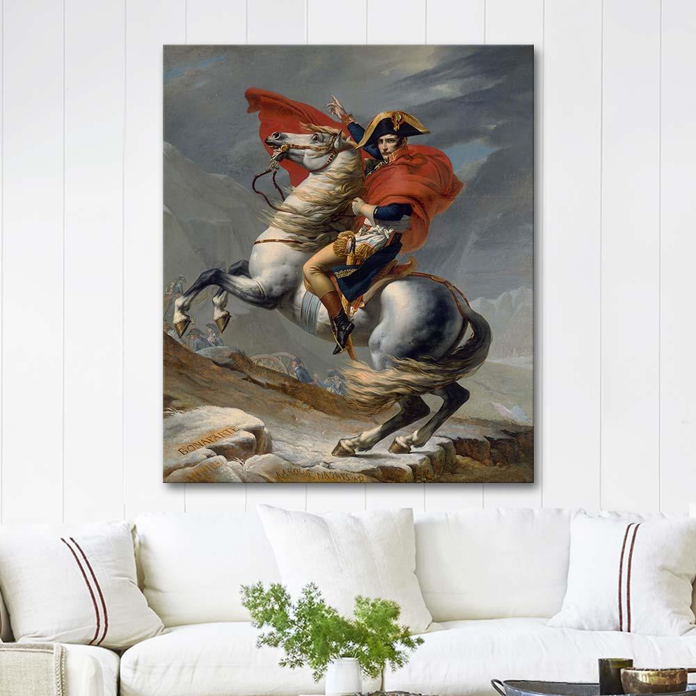 Jacques-Louis David Napoleon Crossing the St Bernard Art Print