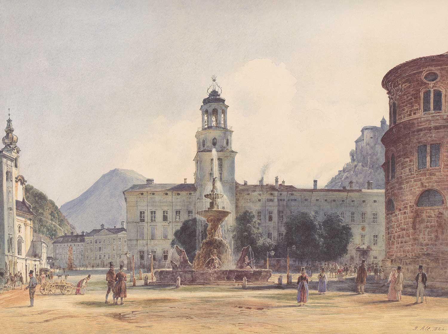 Jakob Alt Salzburg Kanvas Tablo