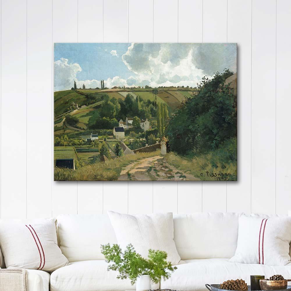Camille Pissarro Jalais Tepesi Pontoise Kanvas Tablo