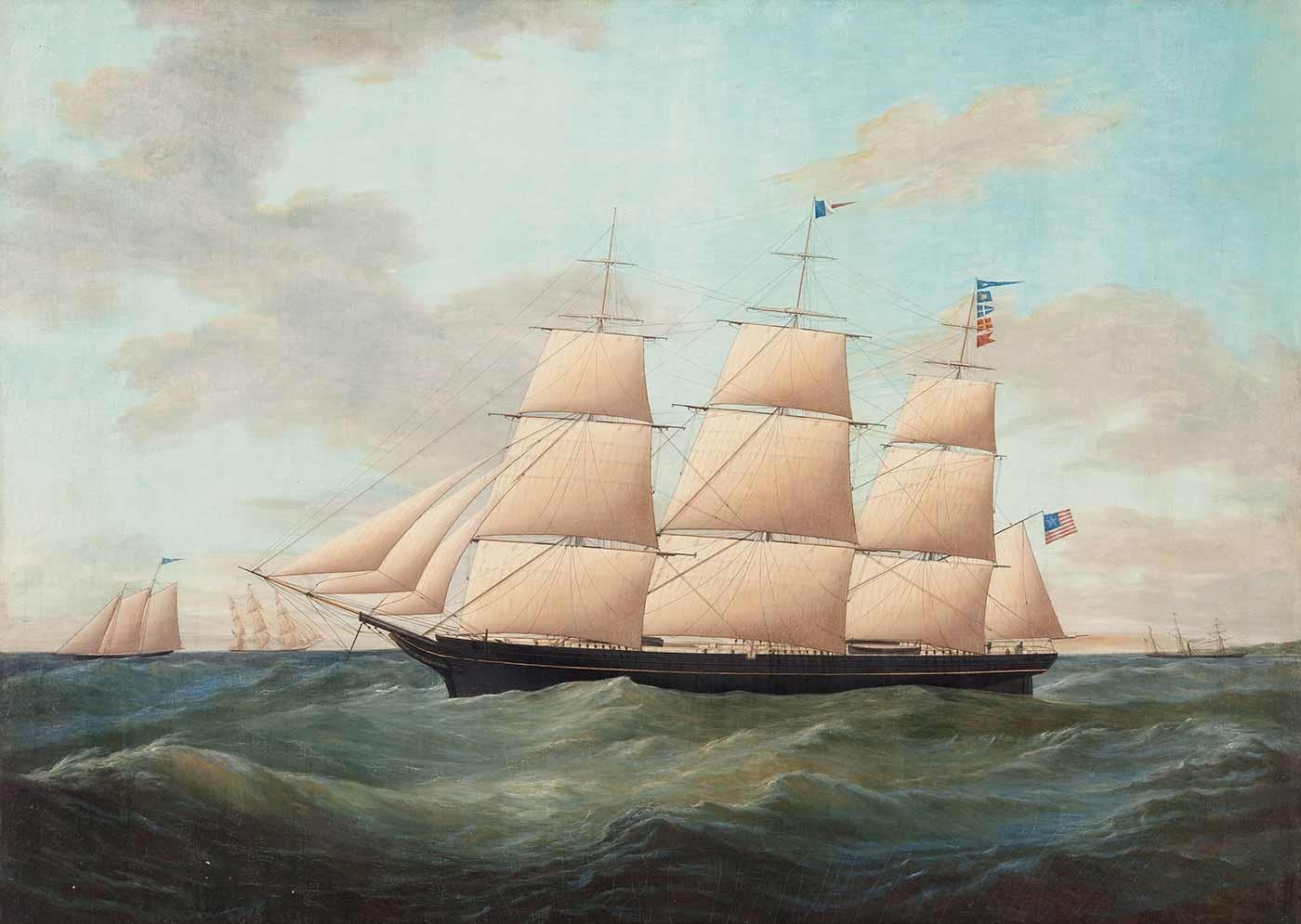 The Fullrigger United States by James Edward Buttersworth