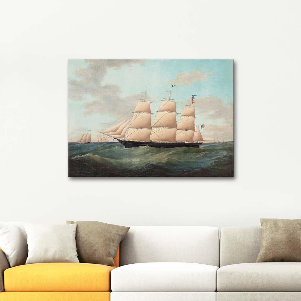 James Edward Buttersworth The Fullrigger United States Art Print