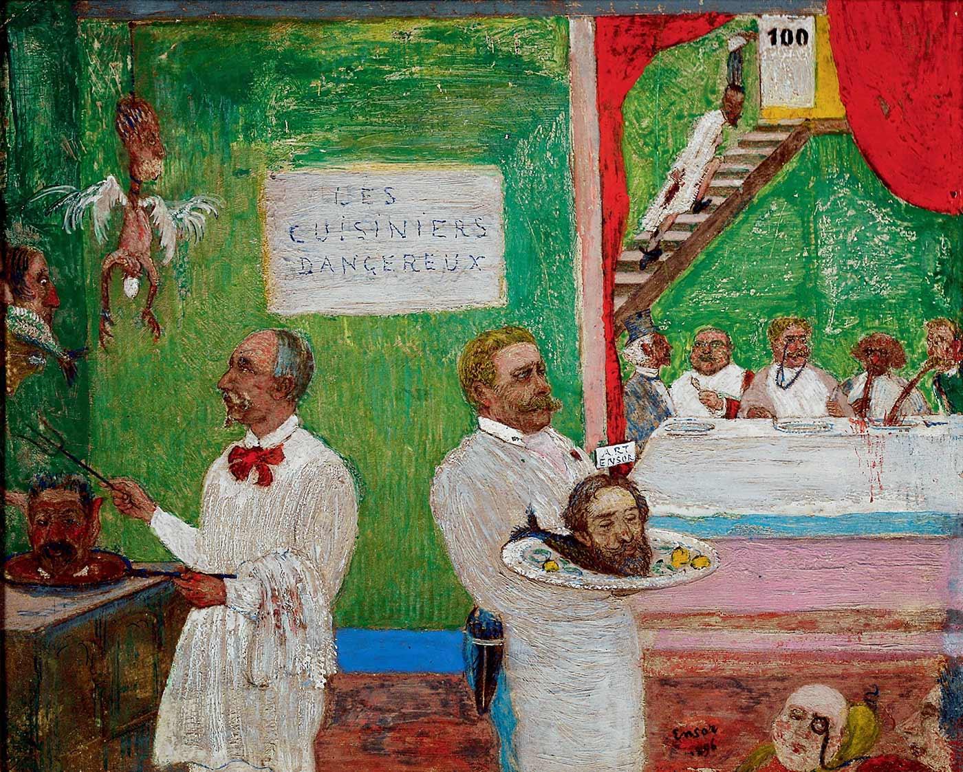 James Ensor Korkunç Mutfak Kanvas Tablo