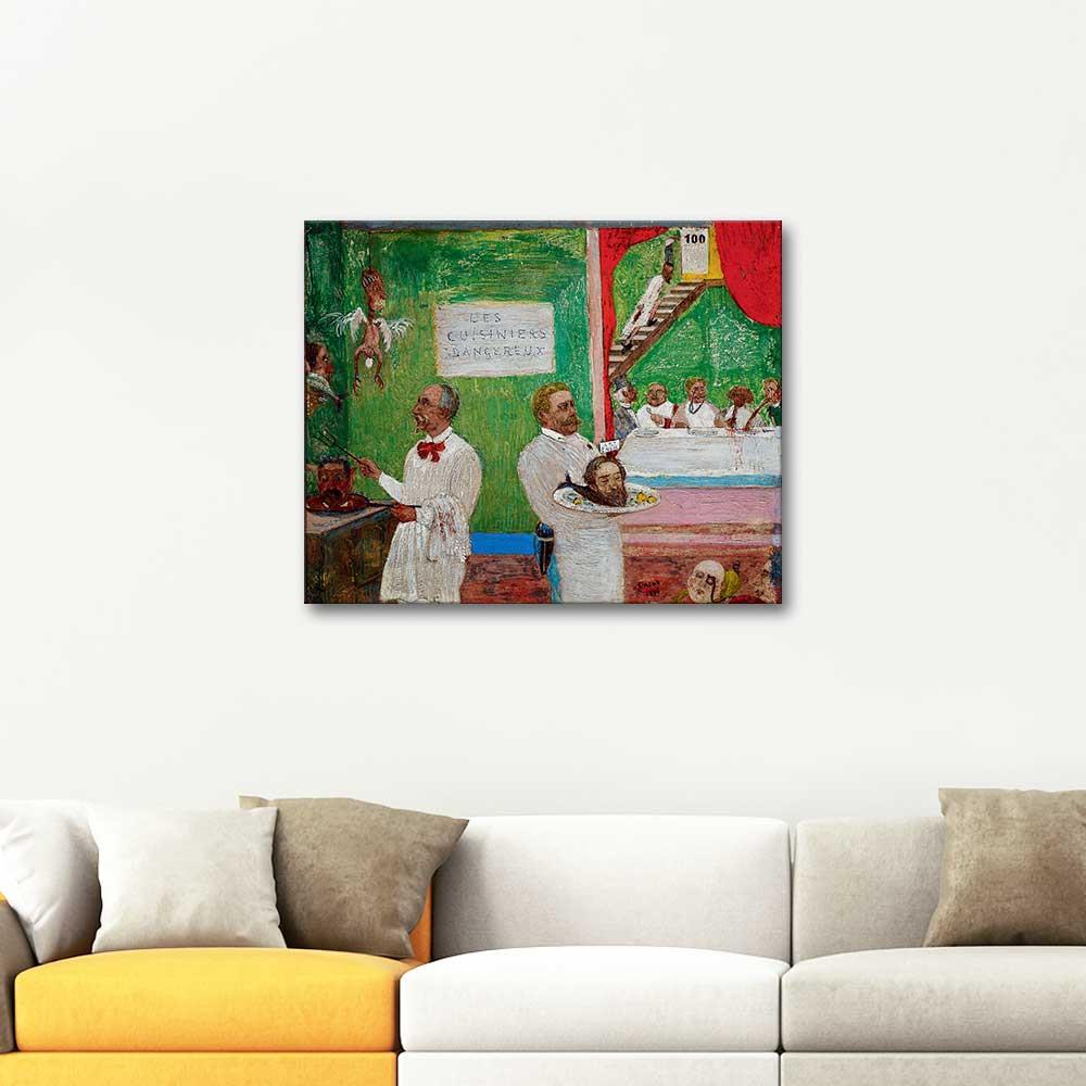 James Ensor Korkunç Mutfak Kanvas Tablo
