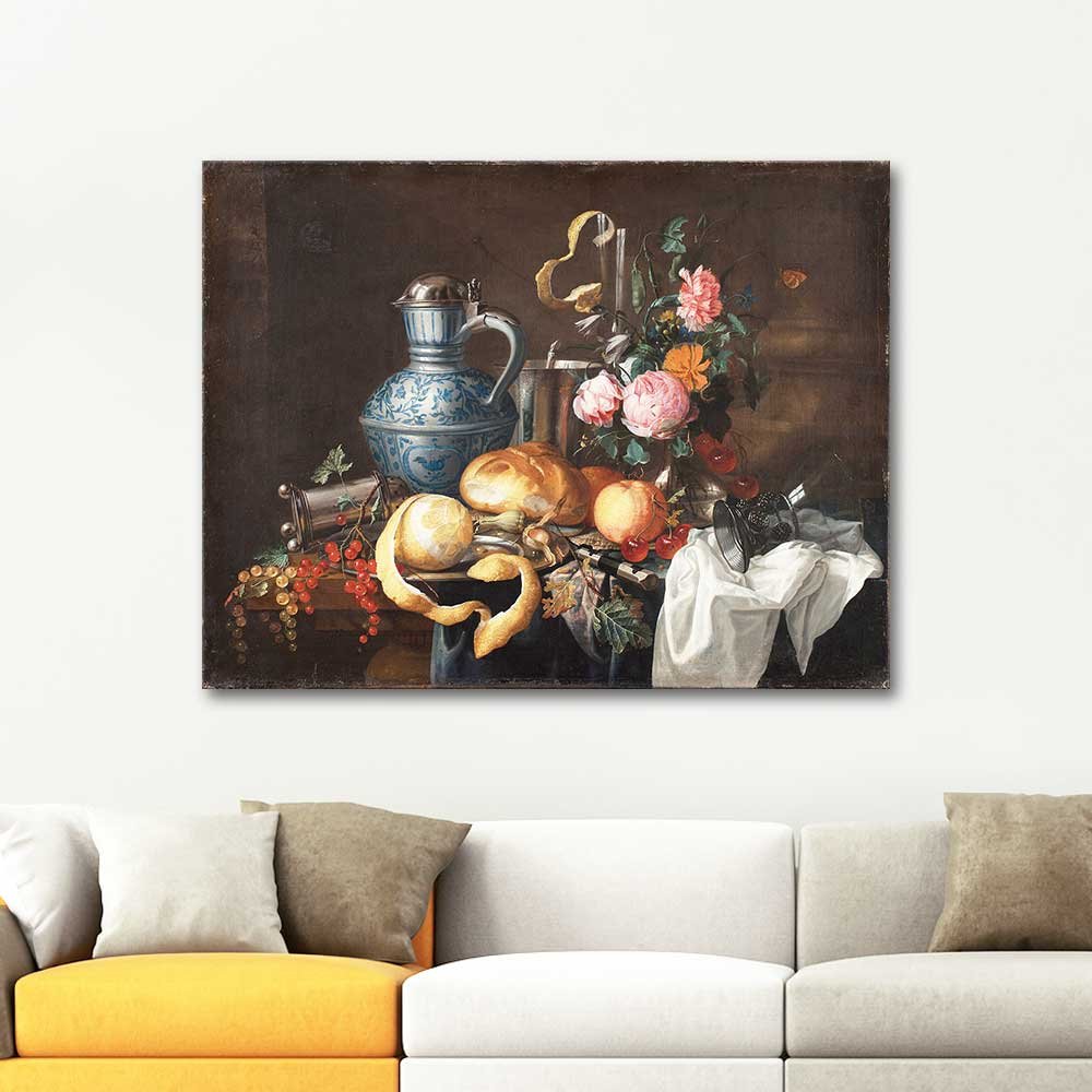 Jan Davidsz de Heem Natürmort Kanvas Tablo